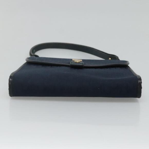 DIOR Trotter Canvas Shoulder Bag Navy - Picture 9 of 12